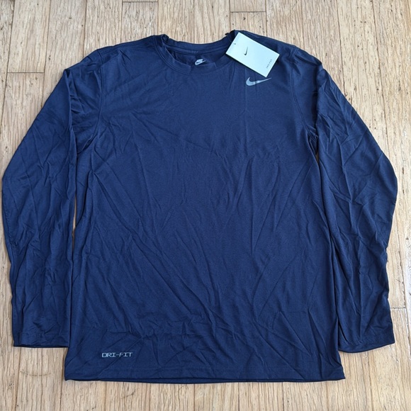 Nike Team Legend L/S Crew Mens Navy - Picture 3 of 10